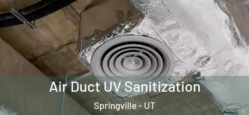  Air Duct UV Sanitization Springville - UT