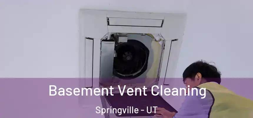 Basement Vent Cleaning Springville - UT