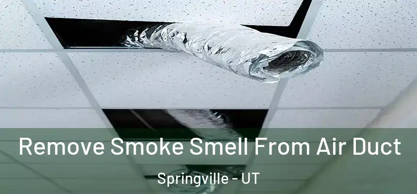  Remove Smoke Smell From Air Duct Springville - UT
